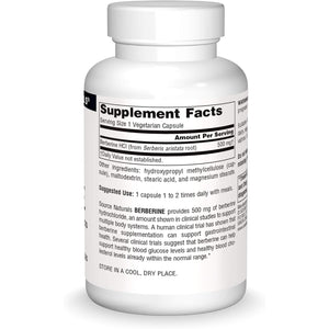 Source Naturals Berberine Vegetable Capsule, for Gastrointestinal Support* - 60 Vegetarian Capsules