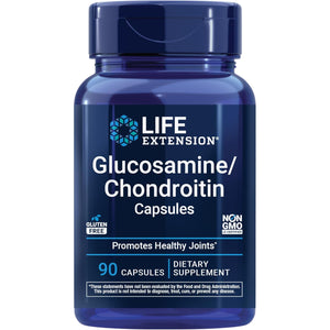 Life Extension Glucosamine/Chondroitin Capsules for Healthy Joints and Cartilage, Non-Gmo, Gluten-Free, 90 Capsules