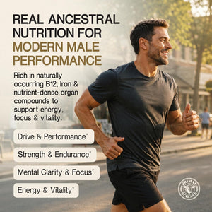 Beef Organ Supplement for Men 100% Grass Fed Beef Testicle, Prostate, Liver & Bone Matrix High Absorption with Black Pepper Non-Gmo, Hormone Free, Made in USA 90 Capsules