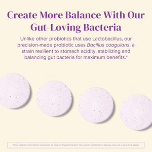 Barimelts Probiotic, 5 Billion CFU - 60 Fast-Dissolving Tablets (2-Month Supply) - Sugar-Free Probiotics for Women, Support Gut Health after Bariatric Surgery, Natural Cherry Flavor