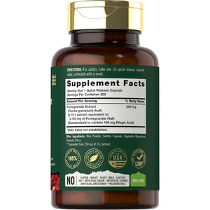 Tahoe Nutritionals Pomegranate Extract | 200 Capsules | Non-Gmo, Gluten Free Supplement