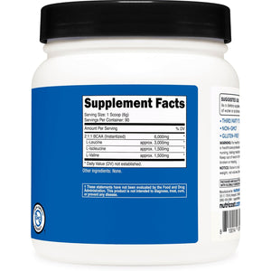 Nutricost BCAA Powder 2:1:1 (90 Servings, No Flavor Added) - Branched Chain Amino Acids