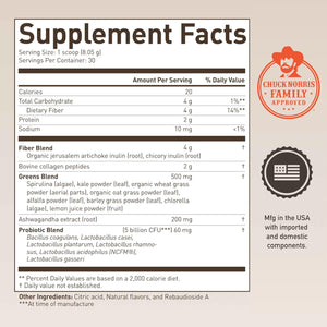 ROUNDHOUSE PROVISION Morning Kick, Greens Superfood Powder Supplement with Ashwagandha, Collagen & Probiotics - Sugar Free, Caffeine Free (3 Pack, Strawberry Lemonade Flavor) by Chuck Norris