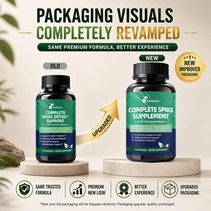 Spike Protein Detox Capsules, Nattokinase Supplement 8000FU, Quercetin with Bromelain & Curcumin Etc. 13-In-1 Protein Capsules Wellness Formula for Immune Health, Vegan, Non-Gmo, 120 Capsules