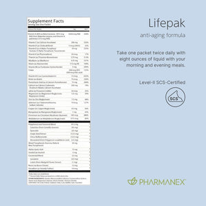 Pharmanex Nu Skin Lifepak Advanced Nutritional Supplement for Adults | 60 Daily Packets | Aging, Digestive, and Gut Health Formula with Essential Vitamins, Minerals, and Phytonutrients