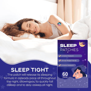 Sleep Patches, 60 Pack Upgraded Sleep Patches for Adults, Made of All-Natural Ingredients, Natural Plant-Based Sleep Support for Men and Women, That Last All Night,Easy to Use