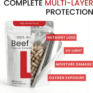 Beef Liver Capsules – Usa-Made (Value Pack) Whole Food Source of 30+ Bioavailable Nutrients: Vitamin A, B12, Folate, Heme Iron, Zinc for Energy, Immunity, Skin – 100% Grass-Fed Beef Organ Supplement