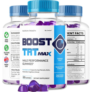 Boost TRT Max - Official Boost TRT Max Gummies for Men Advanced Natural Formula, Male Gummies for Maximum Performance & Support for Overall Wellness, Booster TRT Max for 1 Month
