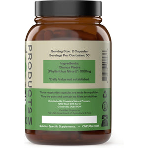Chanca Piedra Organic Capsules 500Mg - Phyllanthus Niruri Stonebreaker Extract, Kidney Gallbladder Liver Support, 100 Chanca Piedra Capsules, Non GMO, Alcohol Free, Vegan Herbal Supplement Made in USA