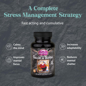 Dragon Herbs - Tao in a Bottle Capsules | Herbal Formula Supplement to Support Stress, Mood, Focus, Adaptability, (60 Capsules, 450 Mg Each)