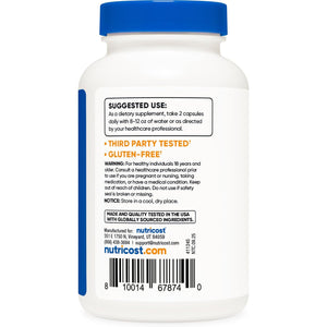Nutricost Keratin Hydrolized Peptide Capsules - 500MG, 120 Capsules (60 Servings) - Non-Gmo, Gluten-Free Formula