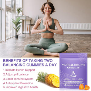 Premium Feminine Balance Gummies,Vital Vaginal Probiotics Source Feminine Gummies,Pineapple Flavor for Women Ph,For Women of All Ages - Probiotics for Digestion, Gut Health, Immune Support