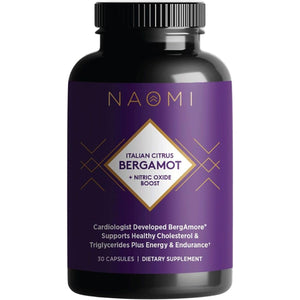 NAOMI Italian Citrus Bergamot 500Mg + Nitric Oxide Support - Supports Healthy Cholesterol, Blood Flow & Circulation Already in Normal Range - Patented Bergamore® & S7® Blend, 30-Day Supply