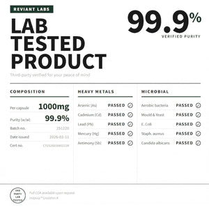 Urolithin a 1000Mg Supplement - 99.9% High Purity for Cellular Vitality, Longevity & Muscle Support - 120 Capsules, 60-Day Supply - Non-Gmo, Third Party Tested