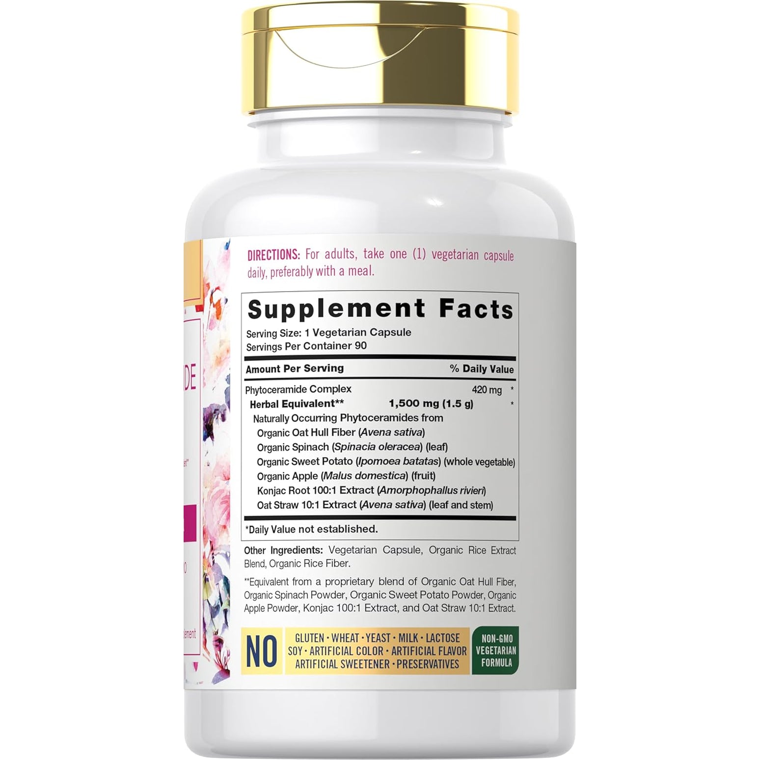 Carlyle Phytoceramide Supplement | 90 Capsules | with Organic Sweet Potato | Beauty Formula Complex | Vegetarian, Non-Gmo and Gluten Free