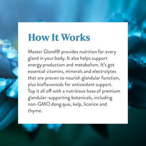 Nature'S Sunshine Master Gland, 120 Capsules | Provides Complete Nutritional Support for Every Gland in the Body, Helps Support Energy Metabolism