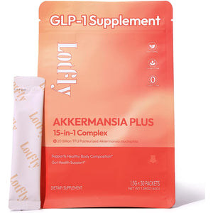 GLP-1 Supplement 15-In-1 Complex,Glp1 for Weight Loss GLP 1 Probiotic Powder for Control Appetite and Cravings,Appetite Suppressant,Metabolism Booster 30 Serving Packets