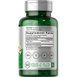 Horbäach Mastic Gum | 1500Mg | 100 Capsules | Non-Gmo & Gluten Free Supplement