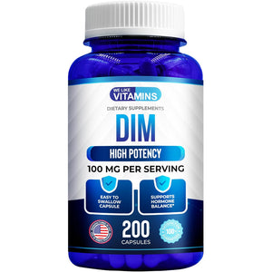 We like Vitamins DIM 100Mg 200 Capsules - 200 Day Supply - Diindolylmethane DIM Supplement for Support with Healthy Estrogen and Hormone Levels