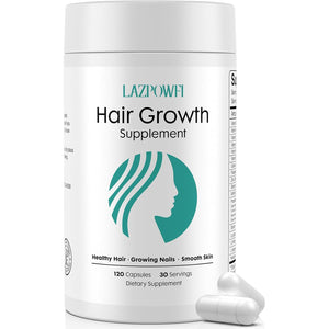 Hair Growth Products, Biotin 10000Mcg, 30-In-1 with Vitamin A, B3, C, D, E, Calcium, Hair Growth Supplement, Supports Hair & Nails Natural Growth Vitamins, for Women & Men - 30 Servings