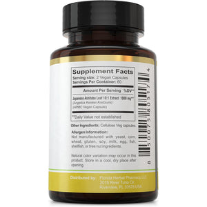 Florida Herbal Pharmacy, Japanese Ashitaba Leaf Extract Capsules 10:1 (120 Capsules) Two Months Supply