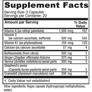 Vitanica Slow Flow, Menstrual Flow Support, Vegan, 60 Capsules