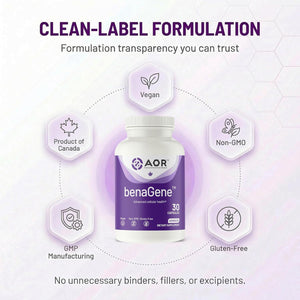 Advanced Orthomolecular Research AOR Benagene Capsules, 30 Count