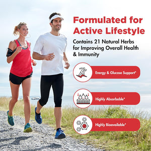 Extreme Berberine 500Mg Complex with ALA, Coq10, Turmeric, Cinnamon, Bitter Melon, Banaba Leaf, Korean Panax, Royal Jelly, and 21 Herbs for Healthy Blood Sugar Support and Overall Health and Immunity