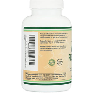 Mimosa Pudica Seed Capsules (180 Capsules, 3 Month Supply) 1000Mg, for Digestive Support, by Double Wood