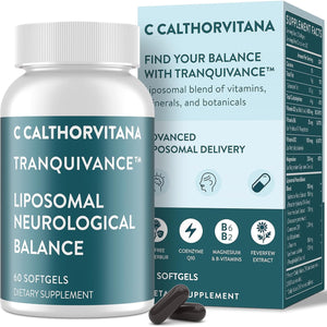 Migraine Relief Supplement – Liposomal Riboflavin, Vitamin B2 B6 & B12, Magnesium, Coq10, L-Theanine, Pa-Free Butterbur & Feverfew – Natural Head & Nerve – 60 Softgels