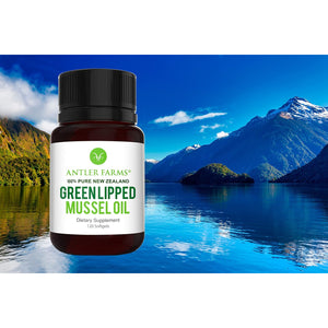 Antler Farms - 100% Pure New Zealand Green Lipped Mussel Oil, Equiv. to 12,500Mg, 120 Softgels - Powerful 125:1 Extract, 2 Month Supply
