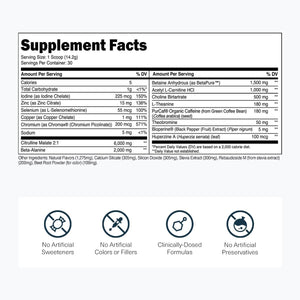 Transparent Labs Lean Pre-Workout - Body Recomposition Pre Workout for Men and Women with Acetyl L-Carnitine, Beta Alanine Powder, & Purcaf Organic Caffeine Powder - 30 Servings, Strawberry Lemonade