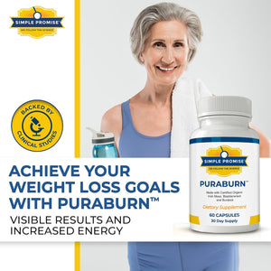 Simple Promise Puraburn™ - Herbal Wellness Supplement with Organic Irish Sea Moss, Bladderwrack & Burdock Root - Supports Digestive Health & Nutrient Absorption - 60 Capsules