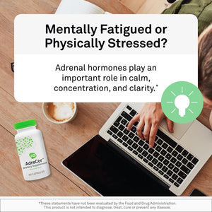 Neuroscience Adrecor - Adrenal Support Supplements with Rhodiola, L-Tyrosine, B Vitamins & Magnesium - Cortisol Detox for Women & Men for Stress Fatigue and Energy Support (180 Ct)