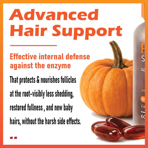 BELANO Pumpkin Seed Oil with Saw Palmetto Capsules, Pumpkin Seed Oil for Hair Growth, Improve Hair Loss, Cold Pressed, Promote Hair Growth, Maintain Body Balance, 60 Softgels
