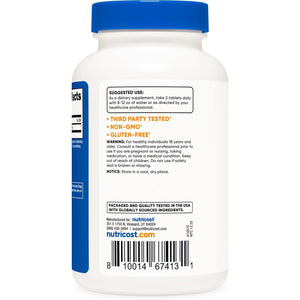 Nutricost L-Citrulline 2500Mg per Serving, 60 Servings, 1250Mg per Tablet, 120 Tabs - Non-Gmo and Gluten Free Supplement