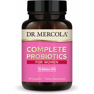 Dr. Mercola Complete Probiotics for Women - Supports Gut, Vaginal & Immune Health - Contains Lactobacillus Strains - Non-Gmo, Gluten-Free & Soy-Free - 30 Capsules (30 Servings)