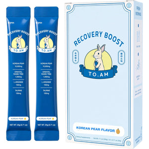 TO. AM Recovery Boost Jelly Stick | Better Mornings after Every Night Out | Korean Pear + DHM | Liver Support + Electrolytes | Pre & Post Drink | Made in Korea | 10 Count