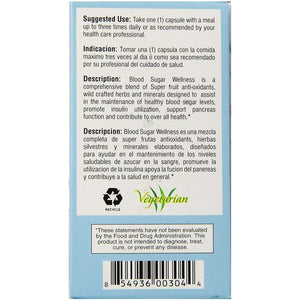 Bio Nutrition - Blood Sugar Wellness - 60 Vegetarian Capsules