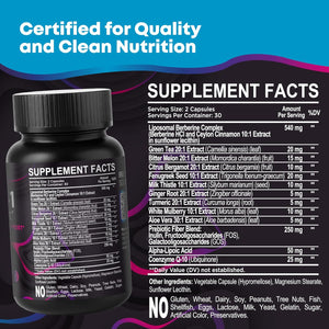 GLP-1 Support Weight Loss Supplement - Appetite Suppressant & Metabolism Booster to Support Natural Hunger Control Curb Cravings Burn Fat & Gut Wellness