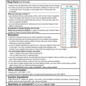 Alli Diet Weight Loss Supplement Pills, Orlistat 60Mg Capsules Starter Pack, Non Prescription Weight Loss Aid, 60 Count(Pack of 1)
