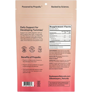 Kids Prebiotic Fiber Lollipops by Beekeeper'S Naturals - Doctor Formulated Fiber Supplement, Supports Digestive Regularity, 3G of Fiber & Honey, Raspberry Blast & Sweet Cherry Variety Pack, 15 Ct
