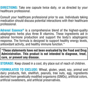 XYMOGEN Adrenal Essence - Adrenal Support Supplement for Healthy Energy Levels & Immune Function* - Non-Gmo, Gluten-Free, Dairy Free - 120 Capsules