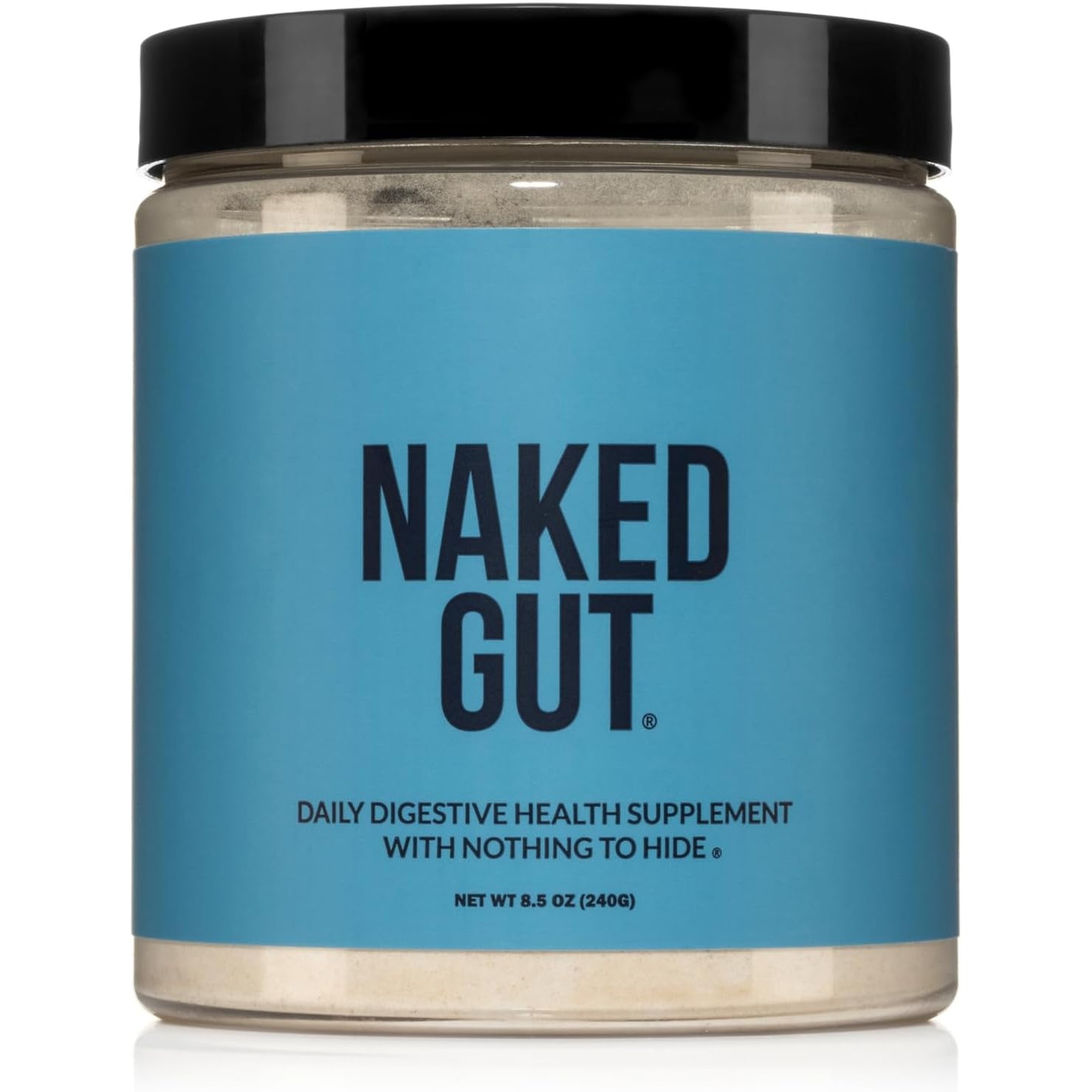 NAKED Gut - Daily Gut Health Supplement - Natural Gut Health Powder for Gut Cleanse, Digestive Support, Gmo-Free, Soy-Free, Gluten-Free, Vegan and Hypoallergenic, 40 Servings
