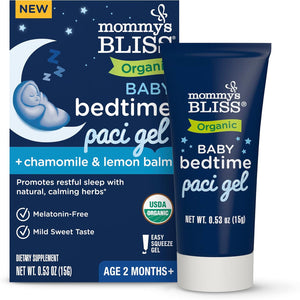 Mommy'S Bliss Organic Baby Bedtime Paci Gel, Promotes Restful Sleep*, Melatonin Free, Age 2 Months+, 0.53 Fl Oz