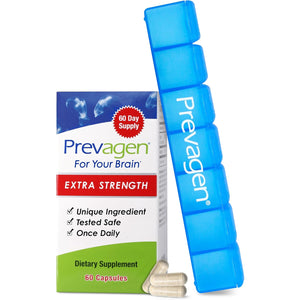 Prevagen Extra Strength - 60 Capsules (2 Month Supply) | Formulated for Your Brain | 20Mg of Apoaequorin plus Vitamin D3 with 7-Day Pill Minder