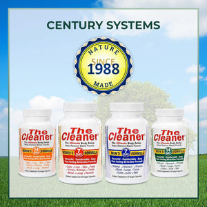 Century Systems the Cleaner Detox, Powerful 7-Day Complete Internal Cleansing Formula for Men, Support Digestive Health, 52 Vegetarian Capsules