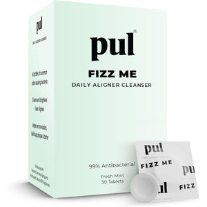 PUL Retainer Cleaner Tablets - Aligner Cleaner for Invisalign and Clear Aligners, Daily Retainer Cleaning Tablets and Denture Cleaner Tablets - Removes Odor, Stains and Plaque - 30 Day Supply