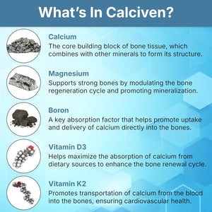 Calciven - Natural Bone Support Supplement - Non-Gmo, Gluten-Free