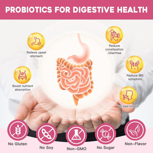 NATURE TARGET Probiotics for Women Probiotic Powder - 50 Billion Cfus, 13 Strains Supports for Digestive Vaginal Health, Bloating Relief, 30 Stick Packs
